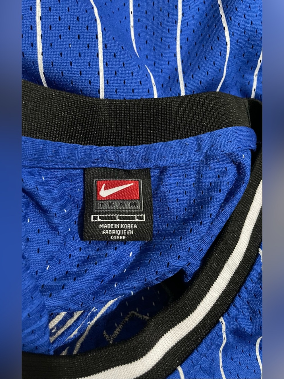 Orlando Pinstripe Basketball Jersey - Picture 3 of 3